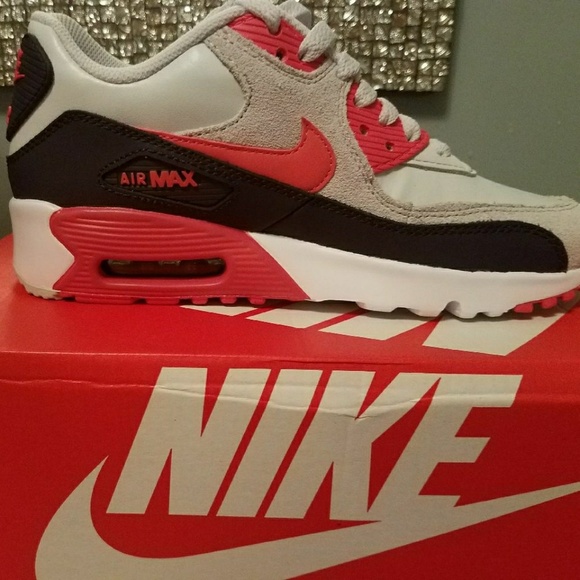 New Nike Air Max 90 Premium Mesh Youth Women - Picture 3 of 3